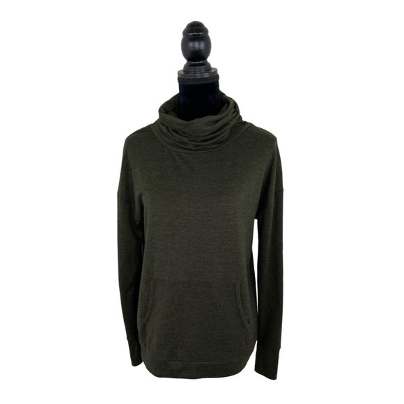 Onzie Tulip Back Cowl Neck Front Pocket Pullover One size fits all - Picture 3 of 14